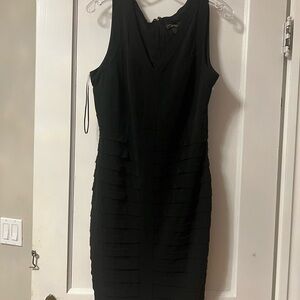 Thalia Sodi Black Layered Midi Dress